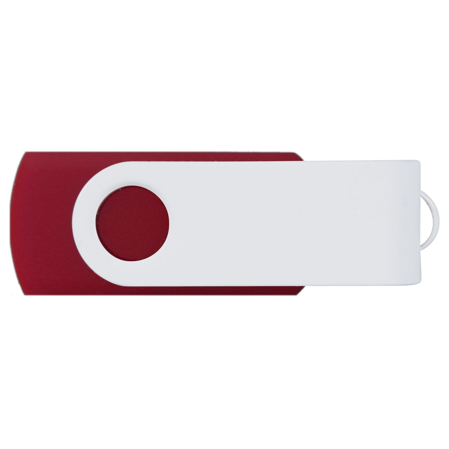Picture of iClick® White Swivel USB Flash Drive 8GB