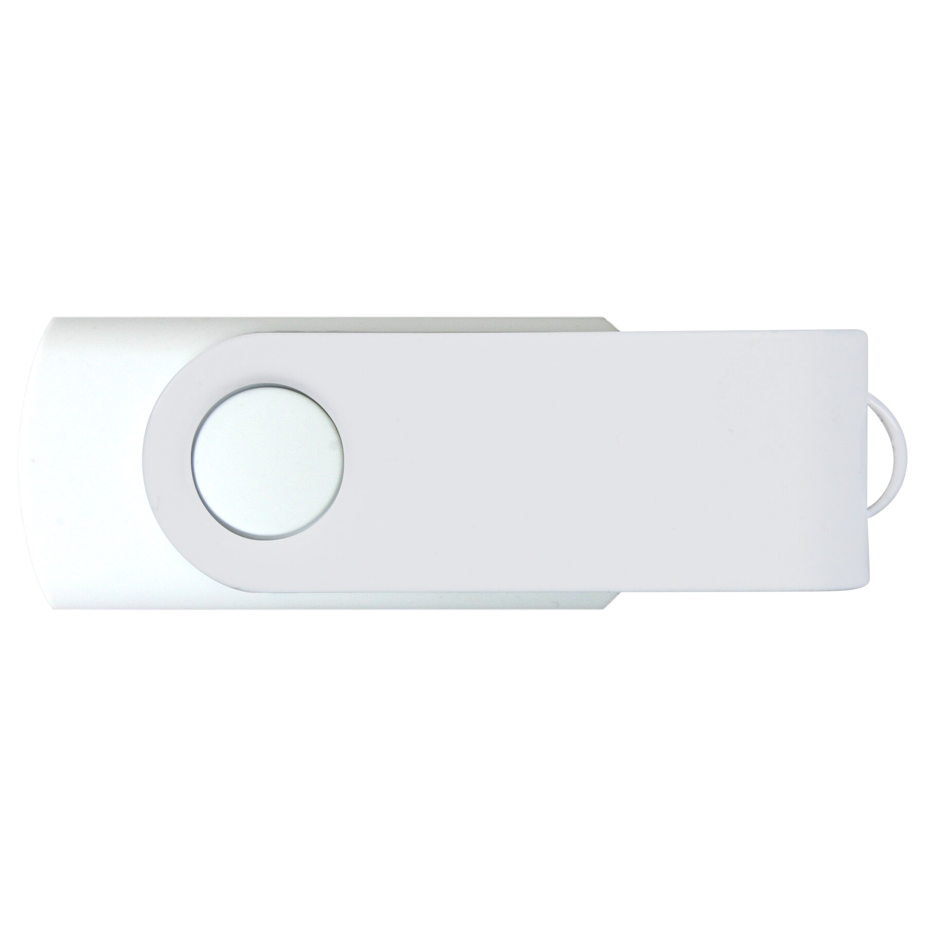 Picture of iClick® White Swivel USB Flash Drive 8GB