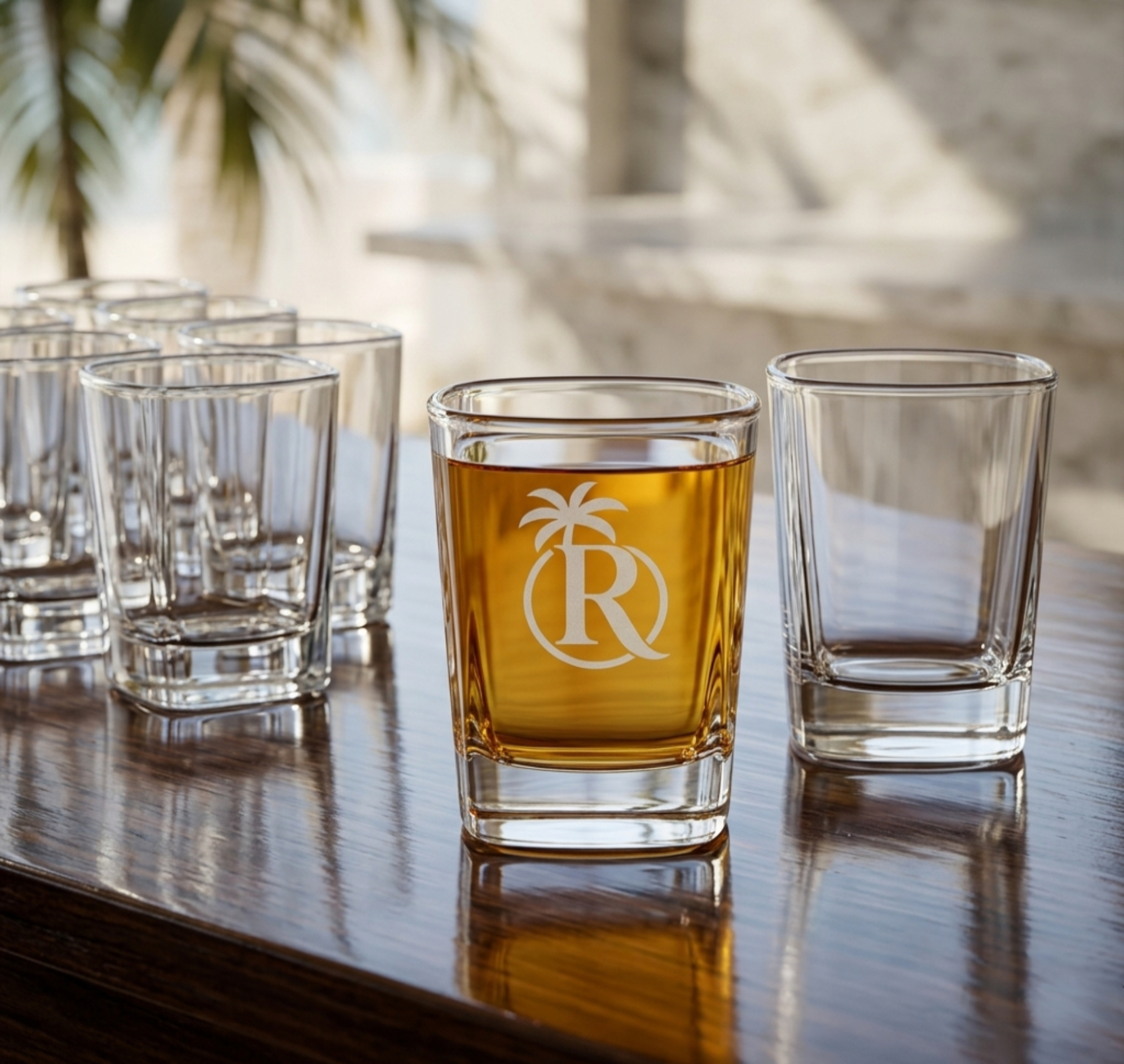 Picture of 2.5 oz Shooter Selection Square Shot Glass (Deep Etch)