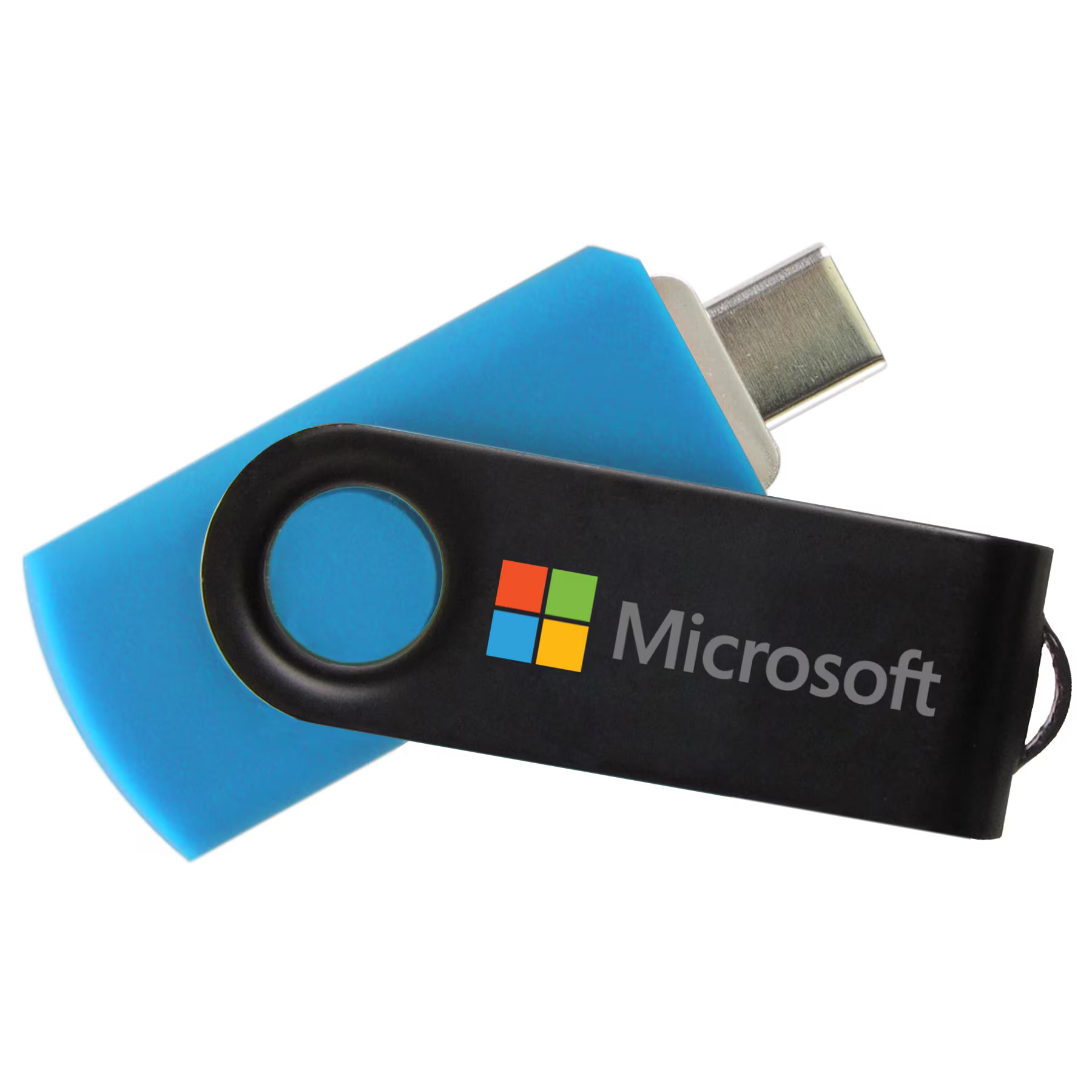 Picture of iClick® Type-C Black Swivel USB Flash Drive 32GB