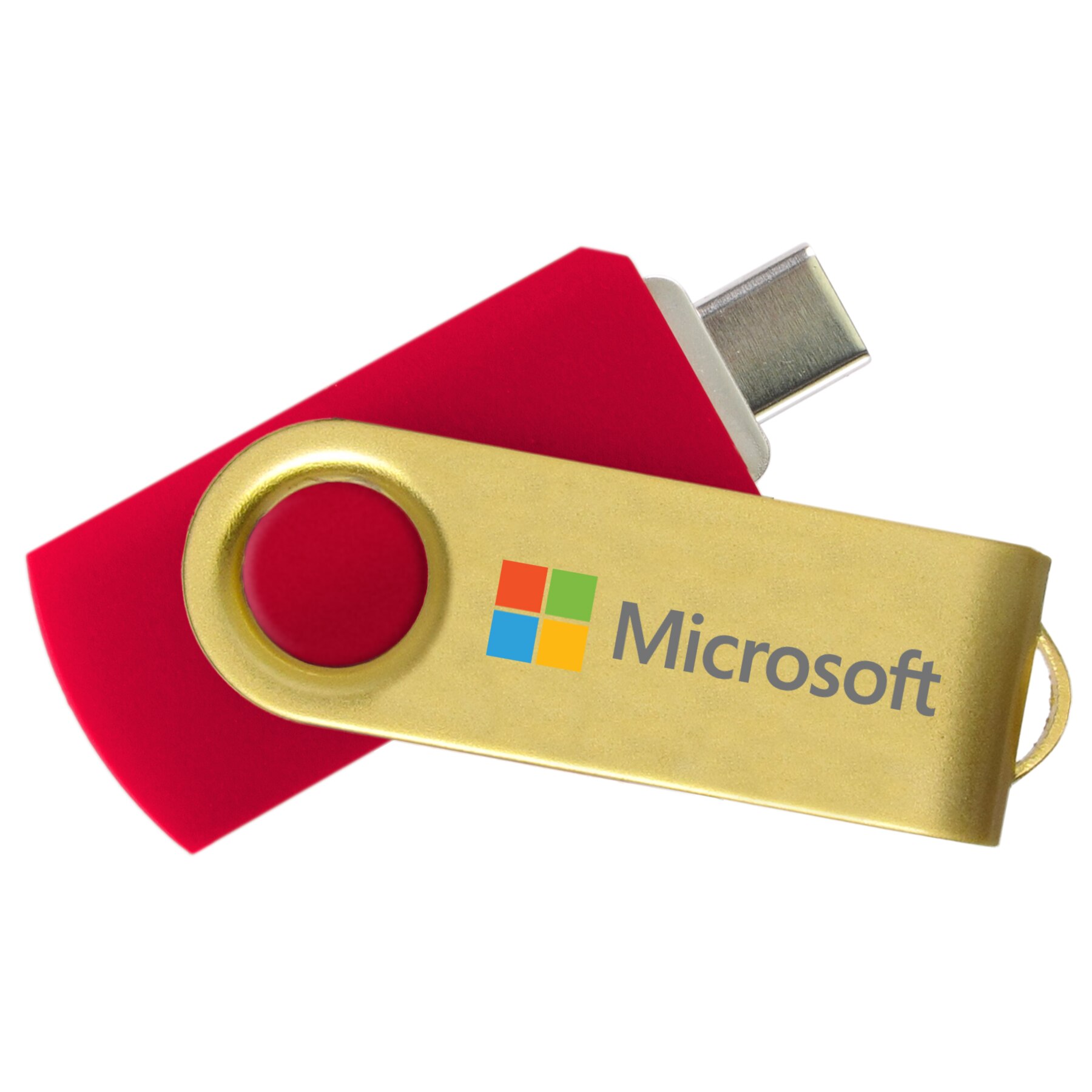 Picture of iClick® Type-C Gold Swivel USB Flash Drive 8GB