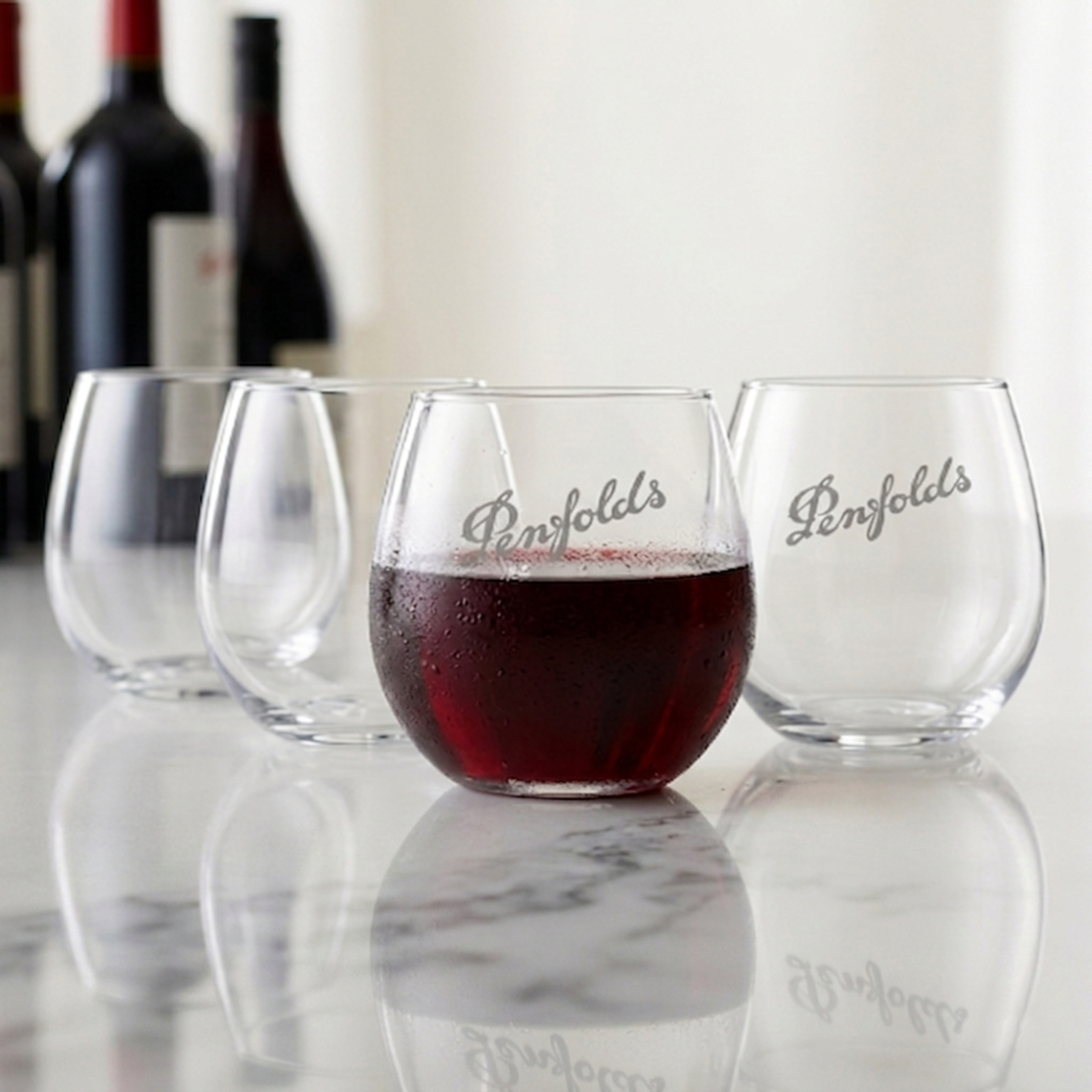 Picture of 16.75 oz Stemless Red Wine Glass (Deep Etch)