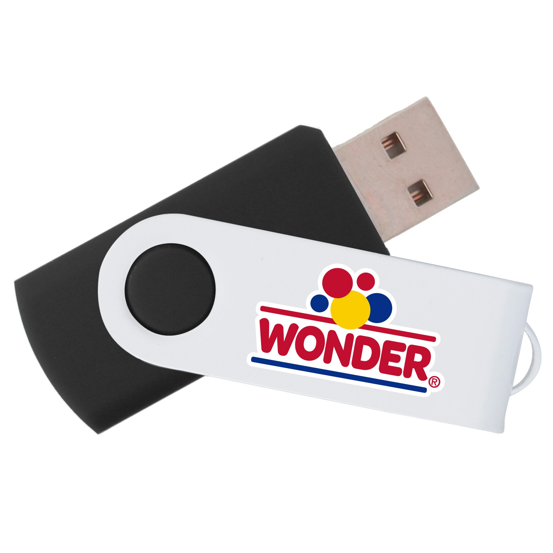 Picture of iClick® 3.0 White Swivel USB Flash Drive 16GB