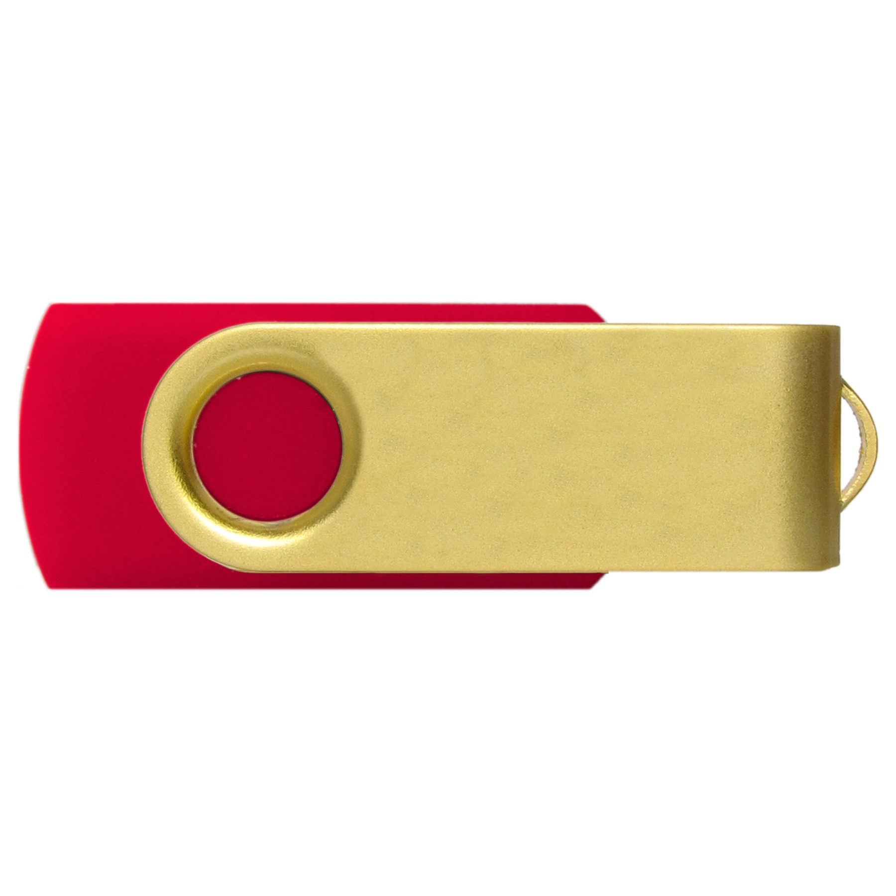 Picture of iClick® Gold Swivel USB Flash Drive 32GB