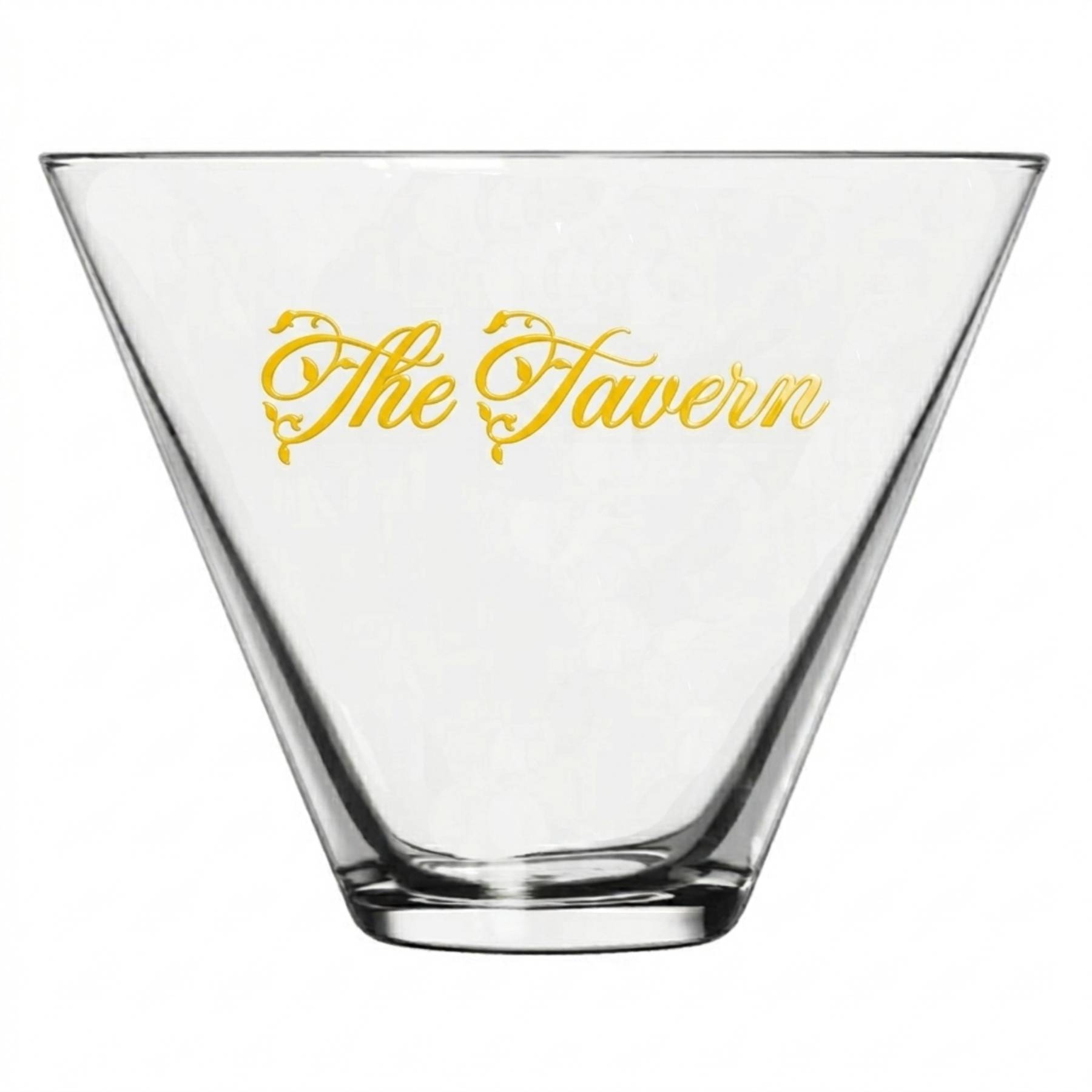 Picture of 13.5 oz Stemless Martini Glass (Deep Etch)