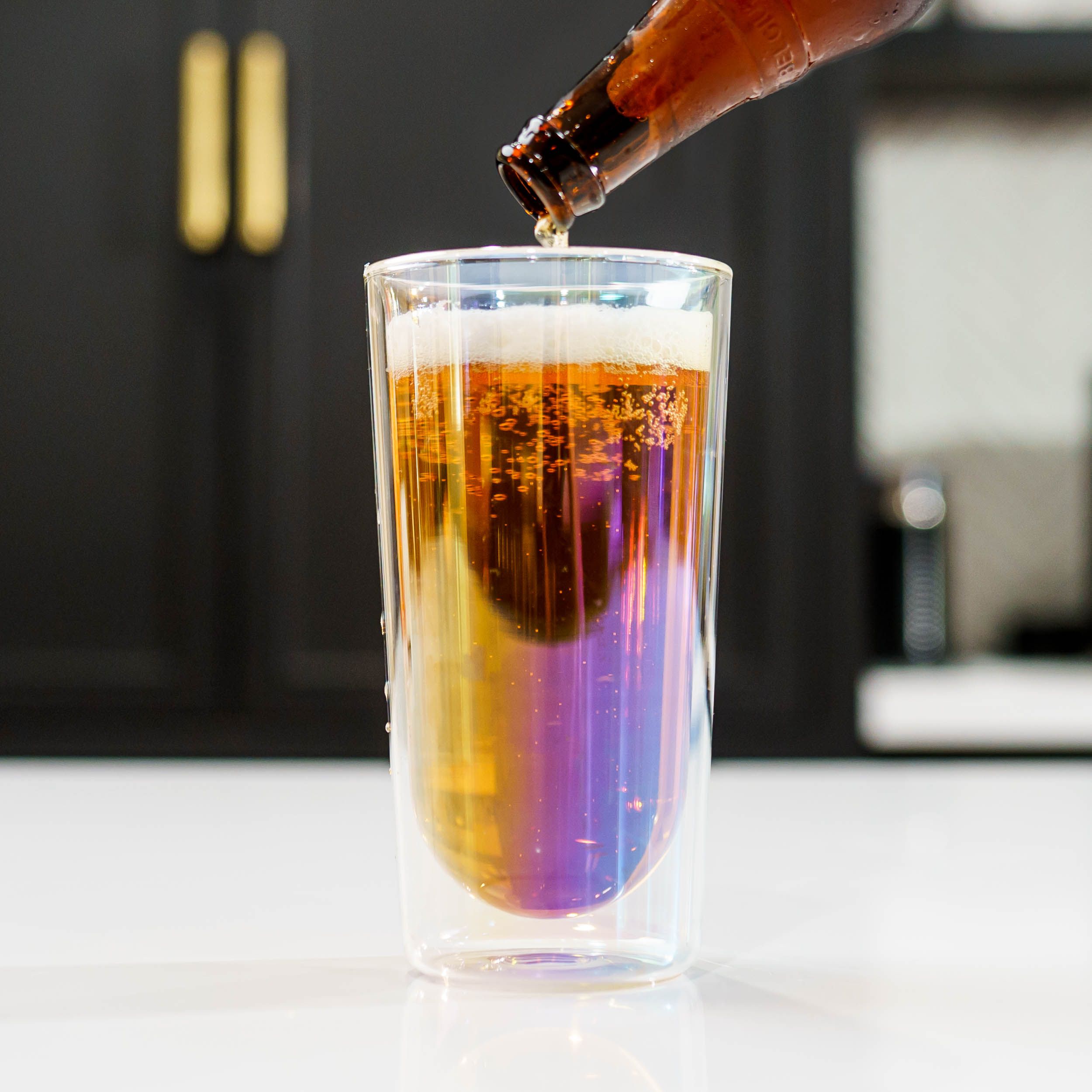 Picture of 18 oz Asobu Iridescent Highball Glass