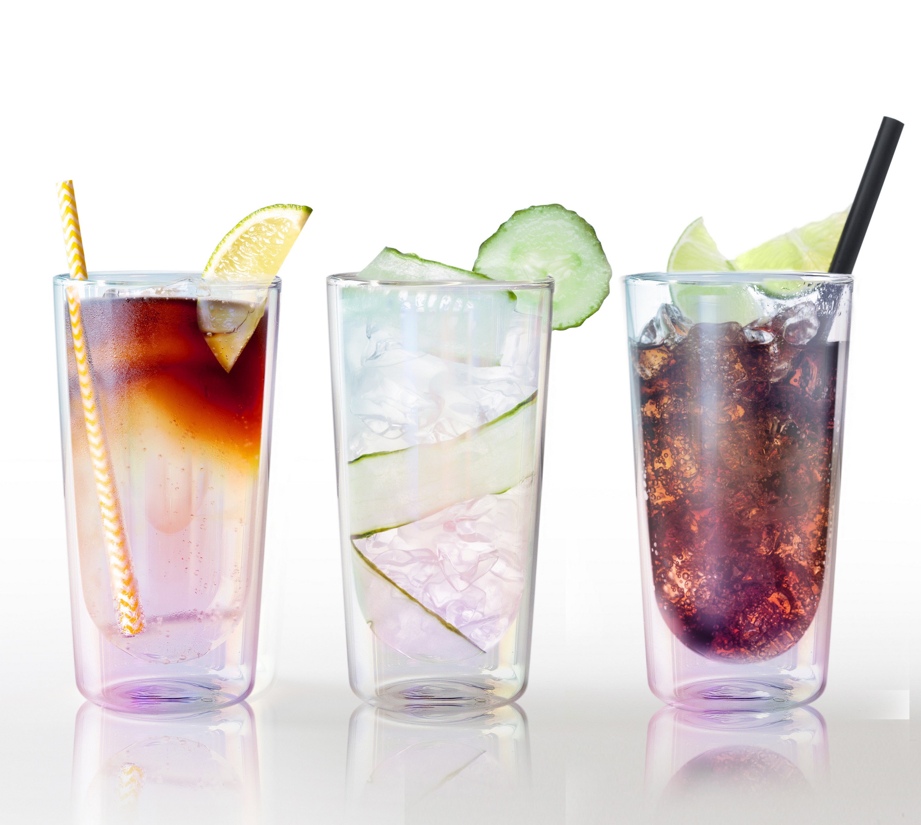 Picture of 18 oz Asobu Iridescent Highball Glass