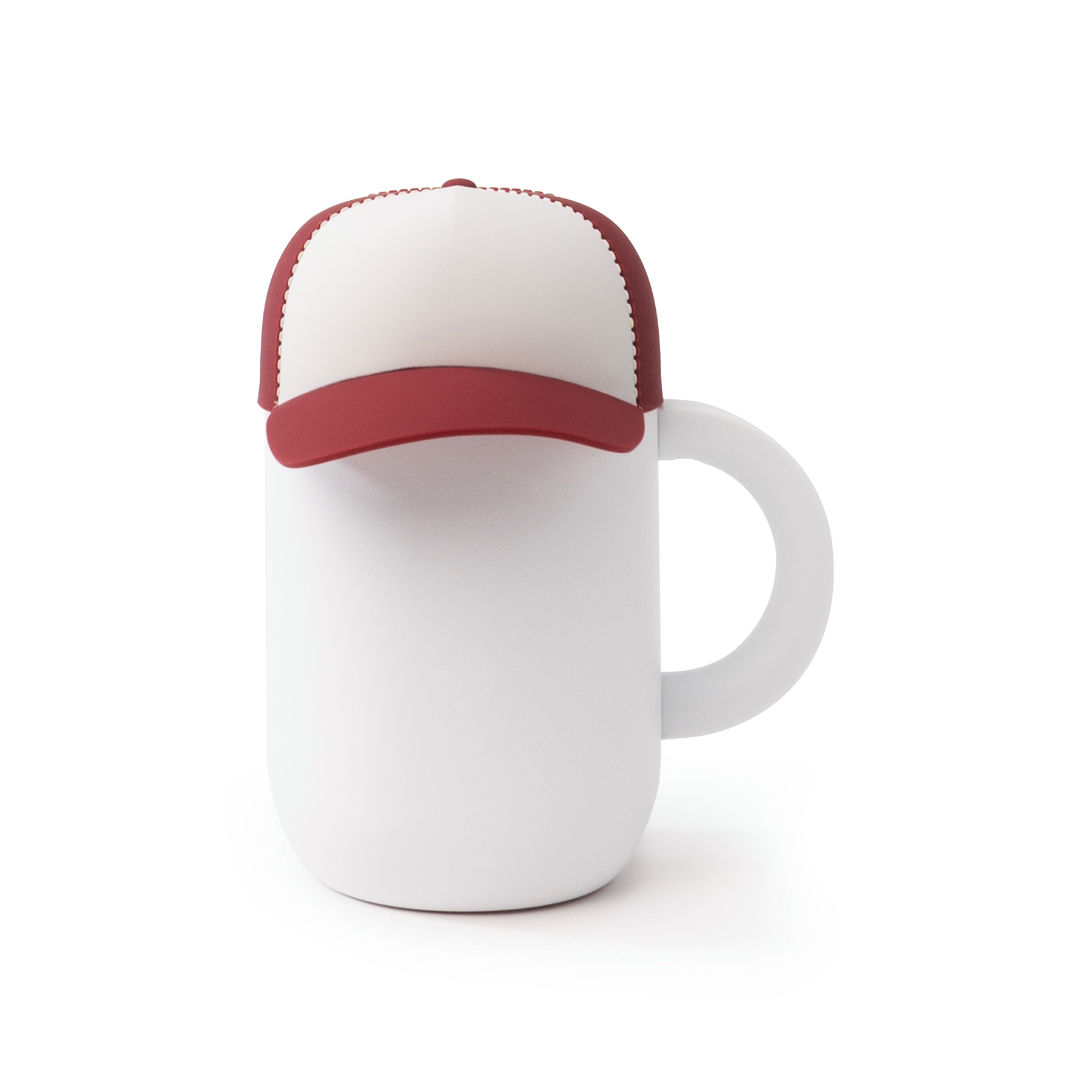 Picture of 12 oz Insulated Mug with Ceramic Coated Interior - Asobu Happy Hats Cap