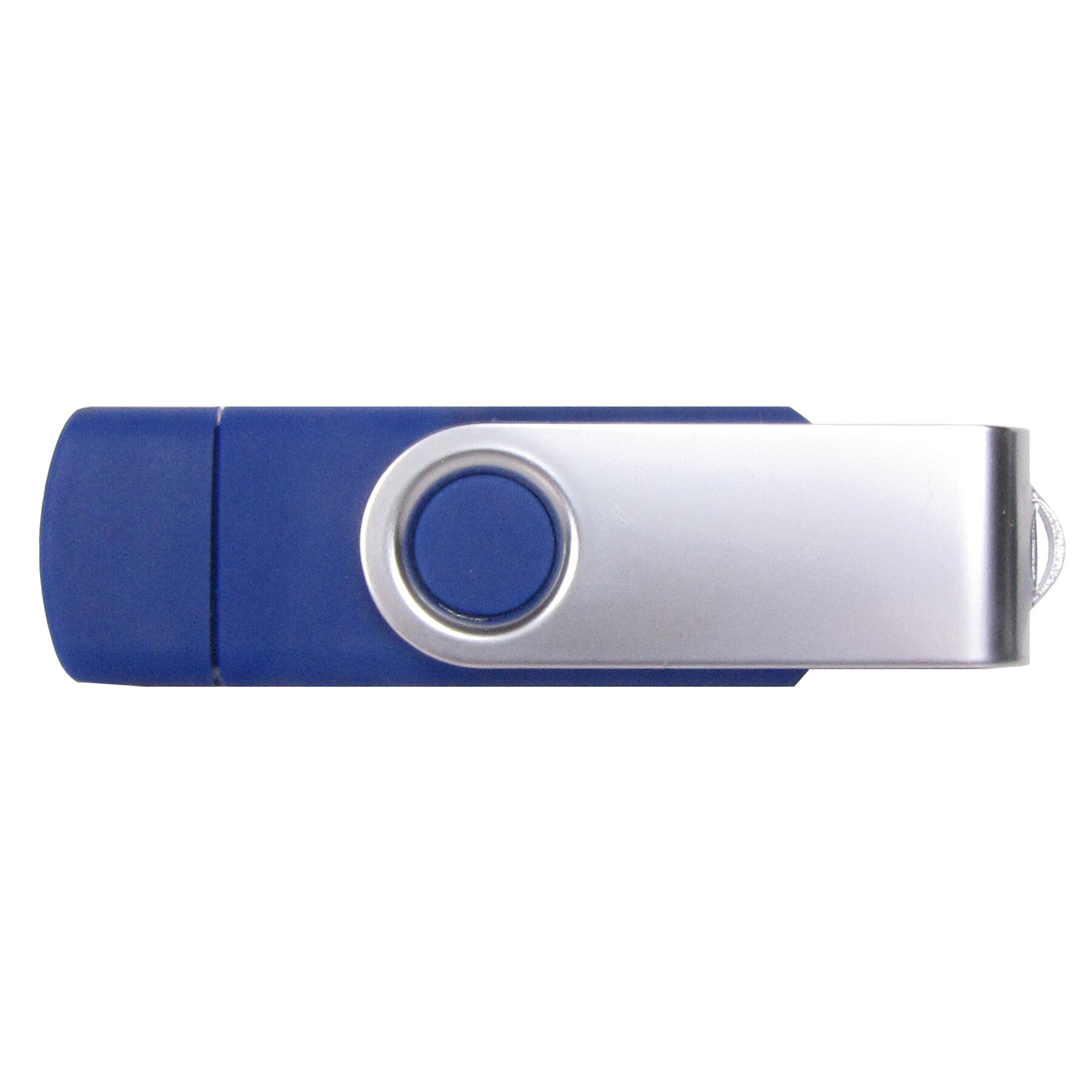 Picture of iClick® Micro Silver Swivel USB Flash Drive 2GB - Overseas