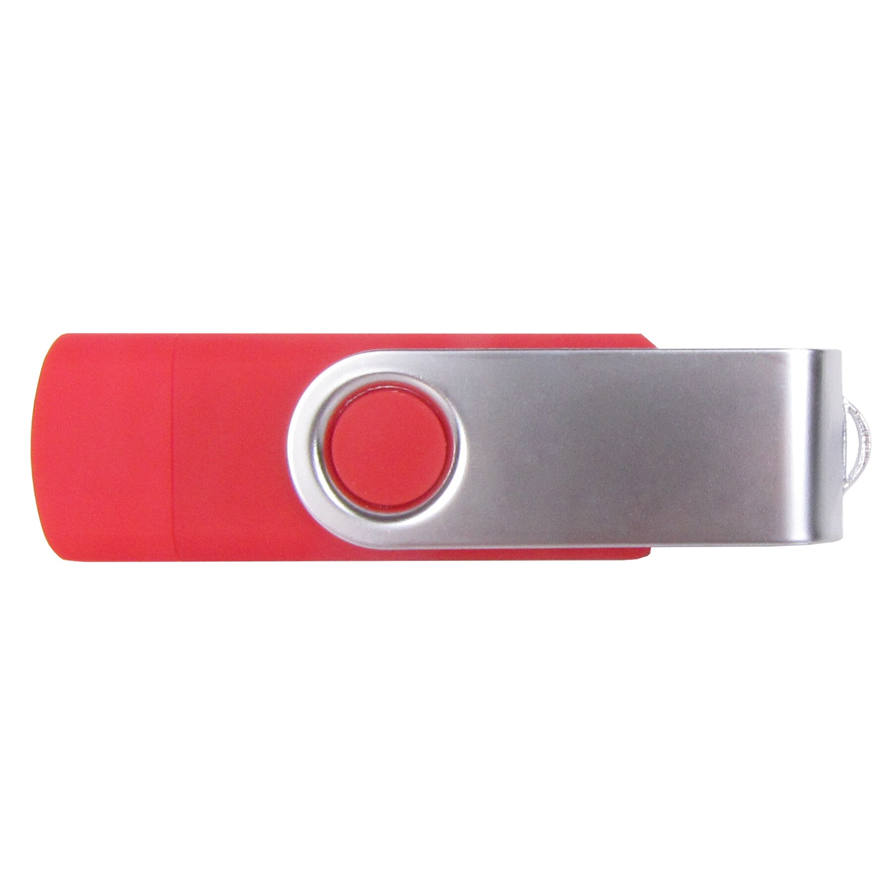 Picture of iClick® Micro Silver Swivel USB Flash Drive 4GB - Overseas
