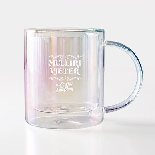 Picture of Asobu Metallic Set with 2 Iridescent Glass Coffee Mugs