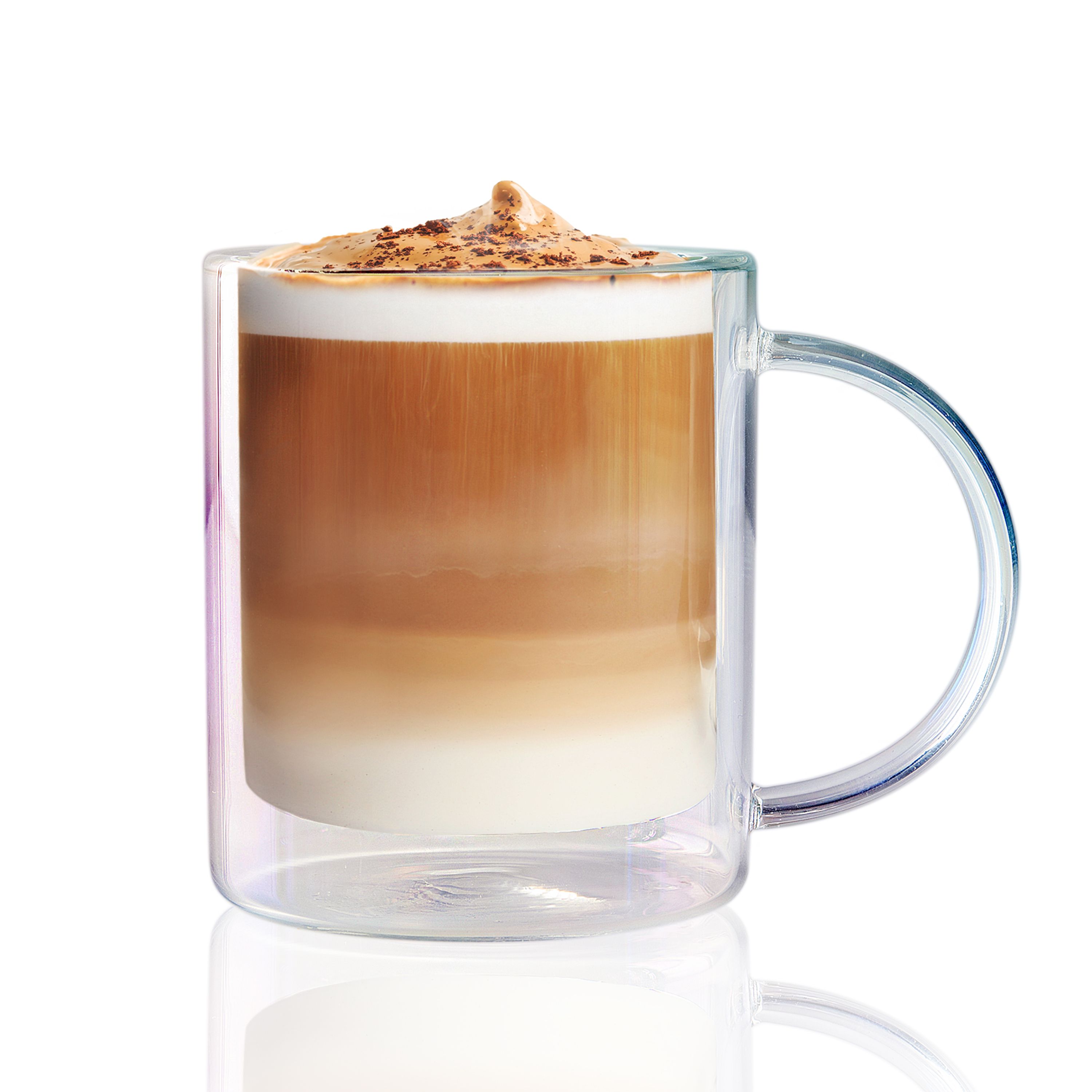 Picture of Asobu Metallic Set with 2 Iridescent Glass Coffee Mugs