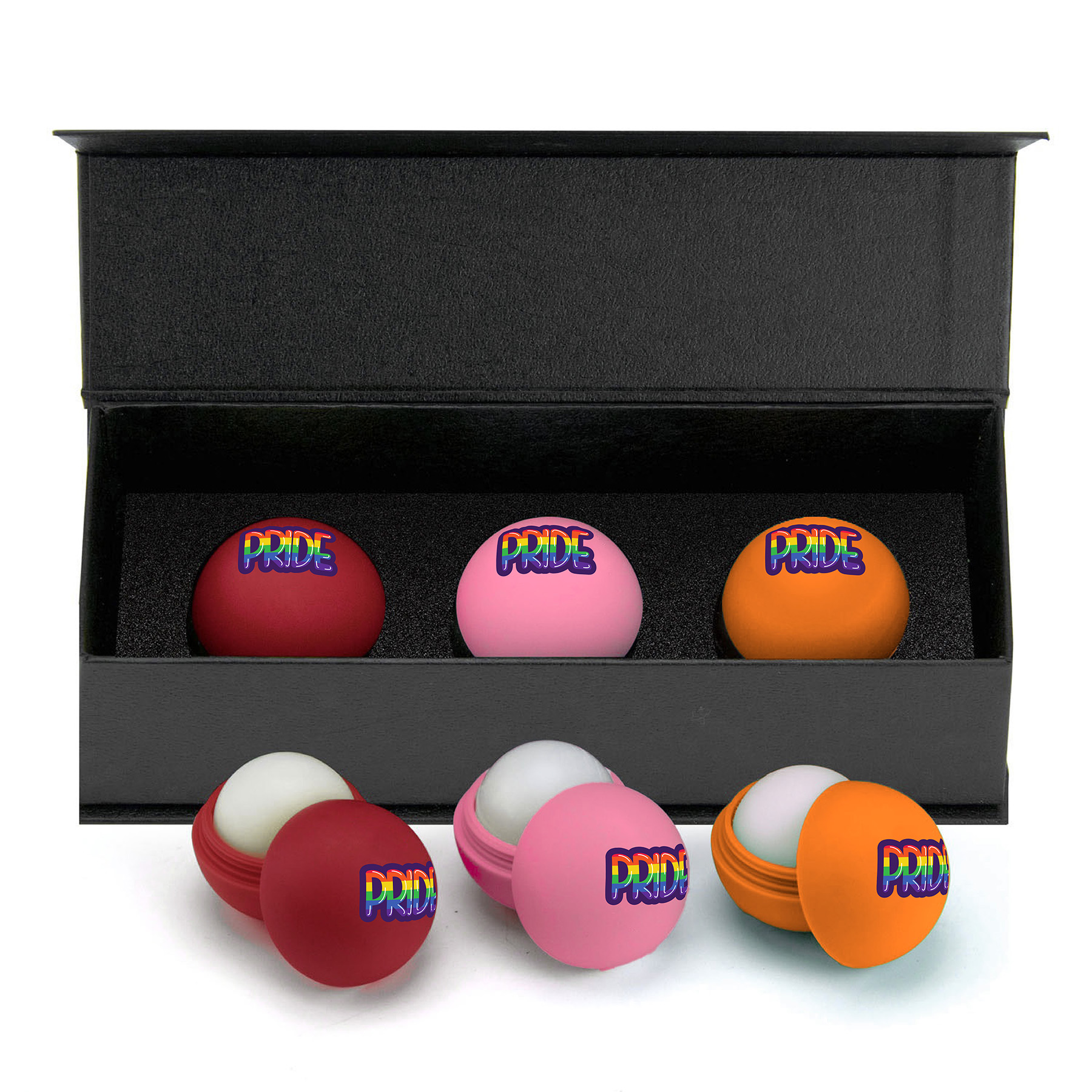 Picture of Rubber Lip Balm Moisturizer Ball Set