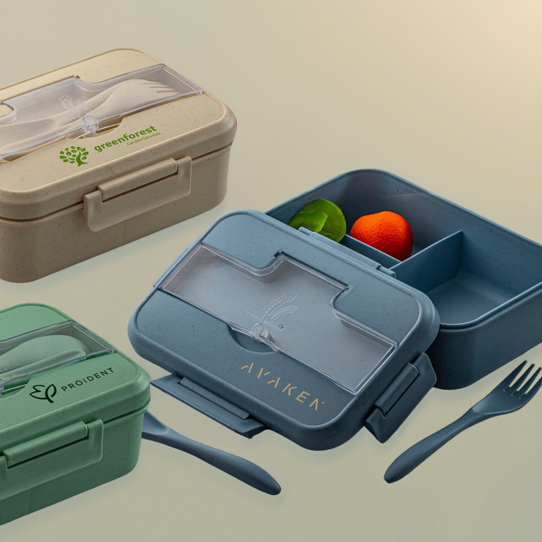 Picture of Wheat Straw Lunch Box Set