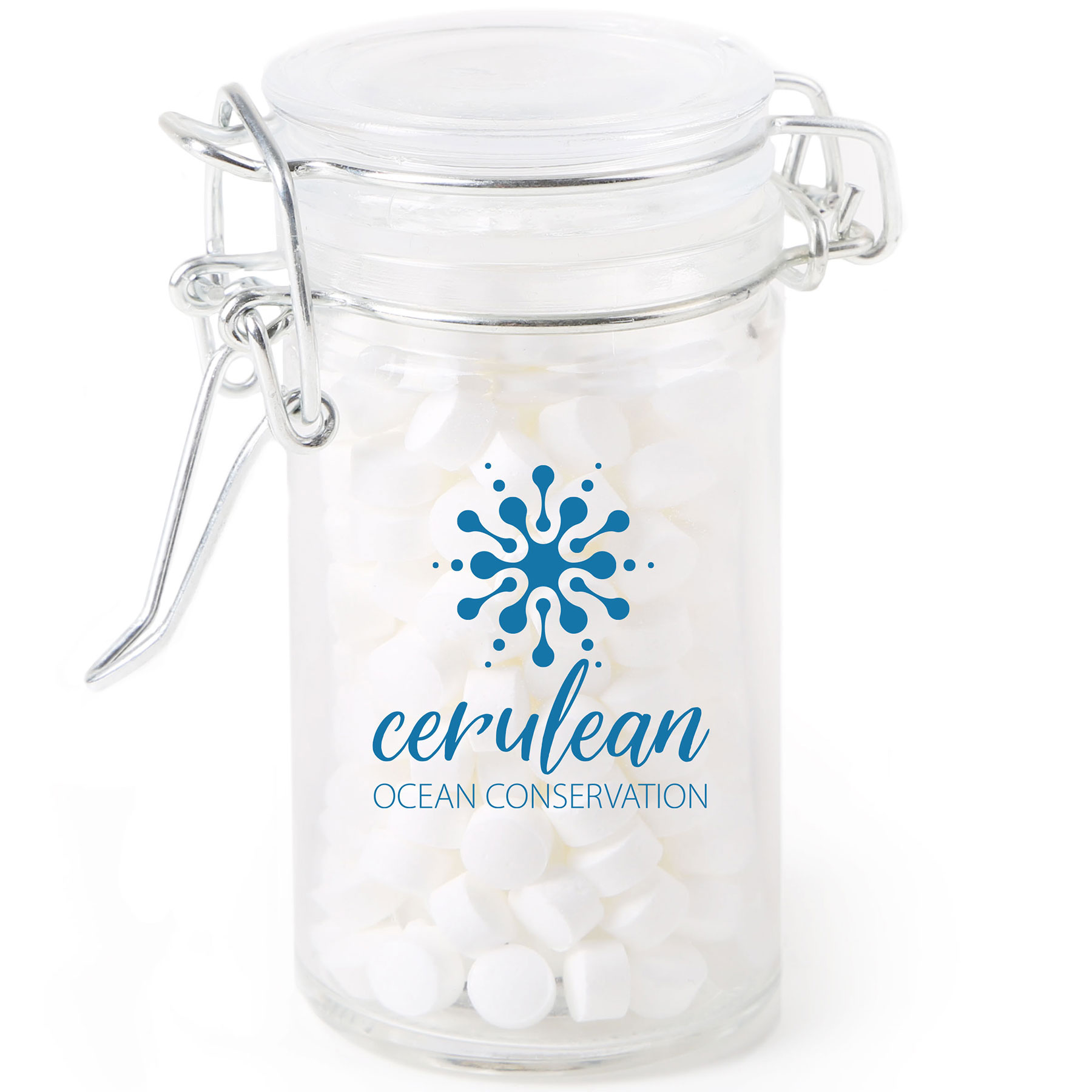 Picture of Round Glass Mint Jar