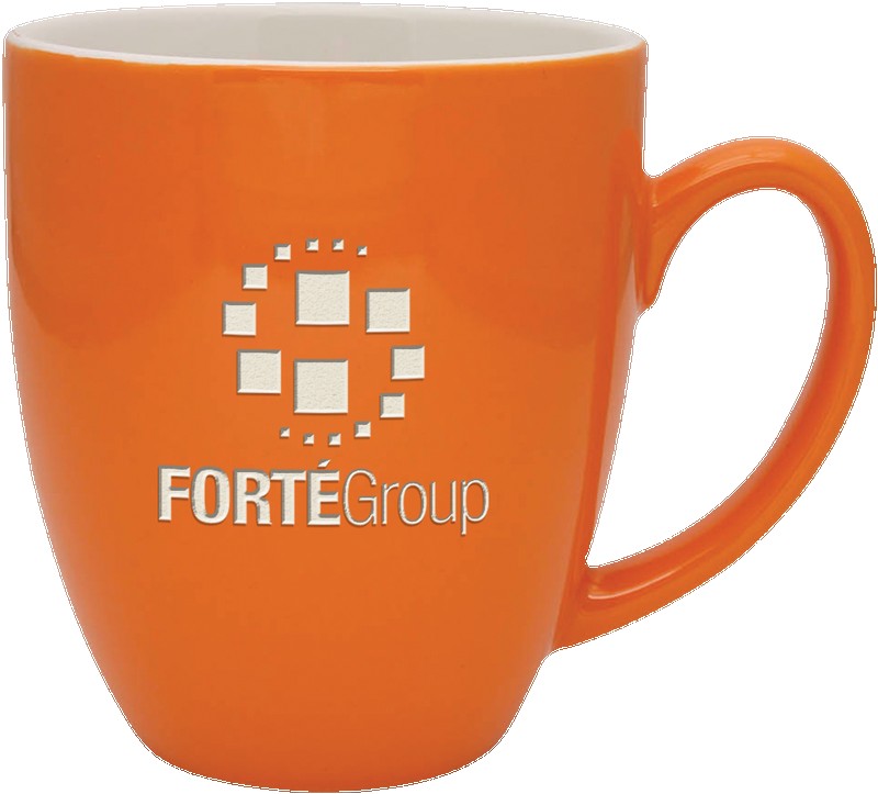 Picture of 16 Oz. Duo-Tone Bistro Collection Ceramic Mug - Etched