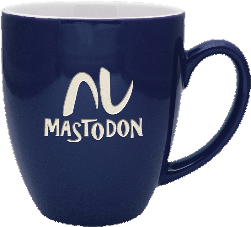 Picture of 16 Oz. Duo-Tone Bistro Collection Ceramic Mug - Etched