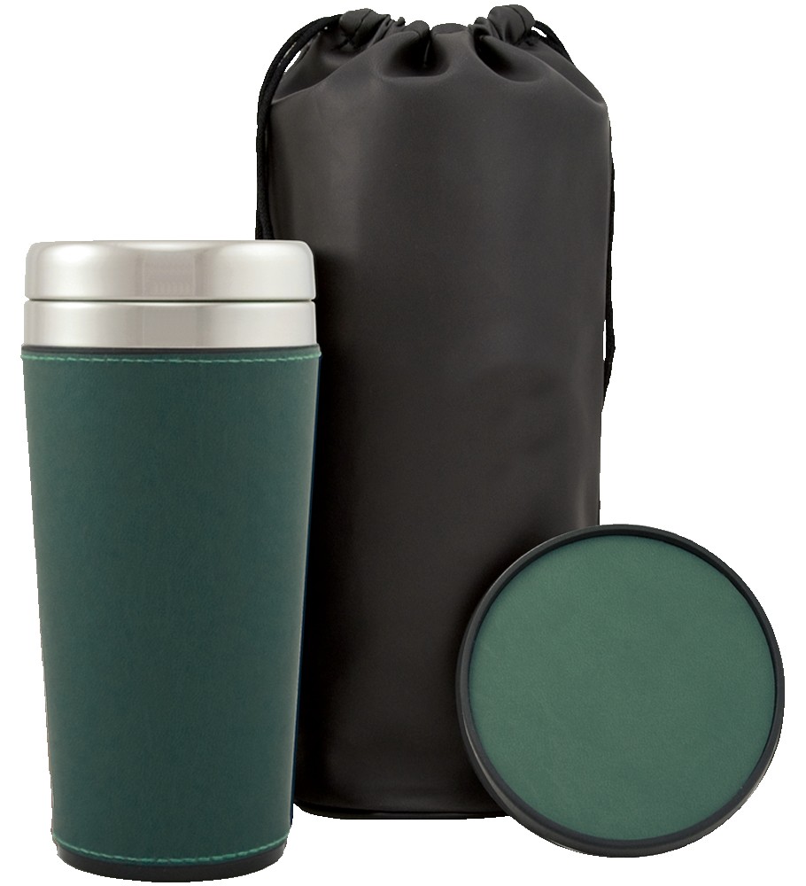 Picture of 16 Oz. Regency Tumbler Gift Set w/Leather Pouch