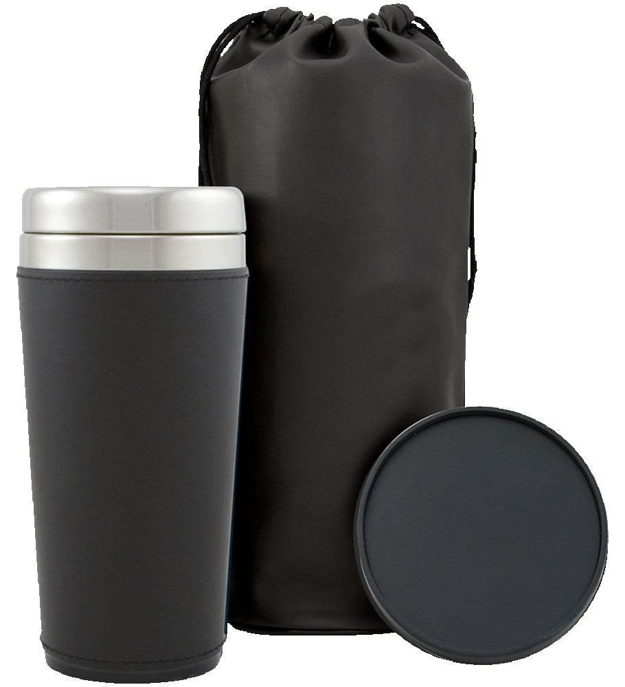 Picture of 16 Oz. Regency Tumbler Gift Set w/Leather Pouch