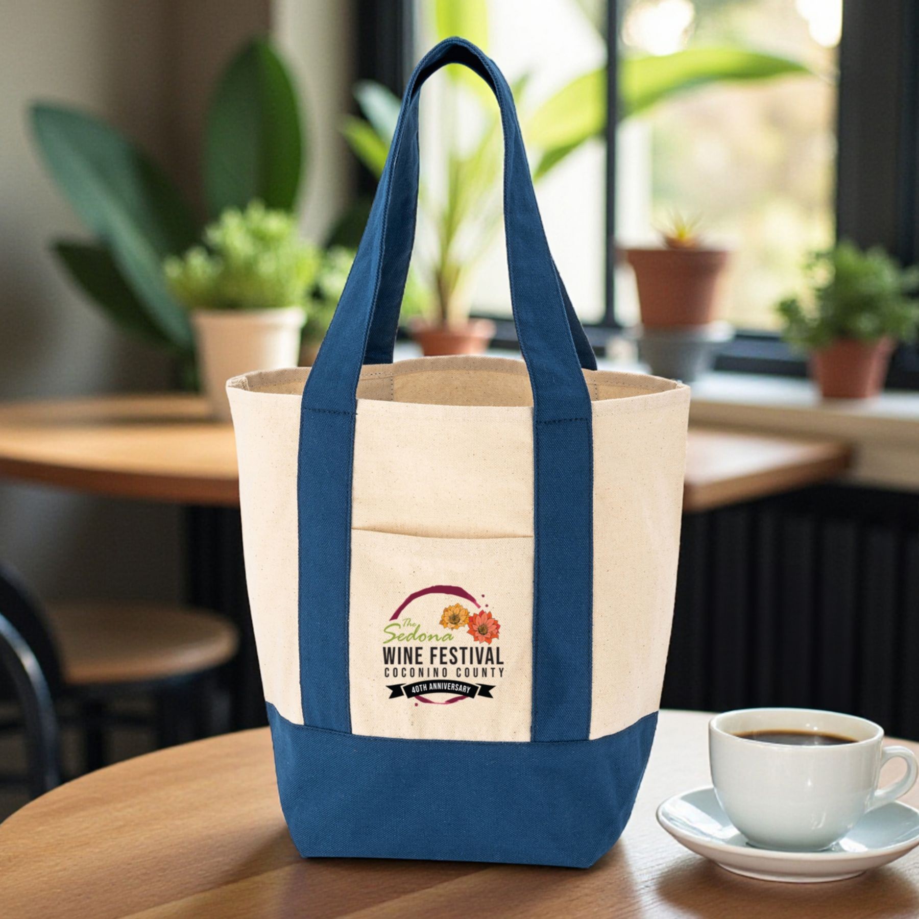 Picture of Full Color Saratoga Mini Cotton Canvas Tote 12 Oz