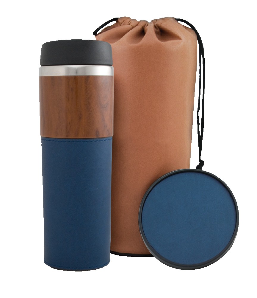 Picture of 14 Oz. Alta Series Wood Grain Tumbler Gift Set w/Bag
