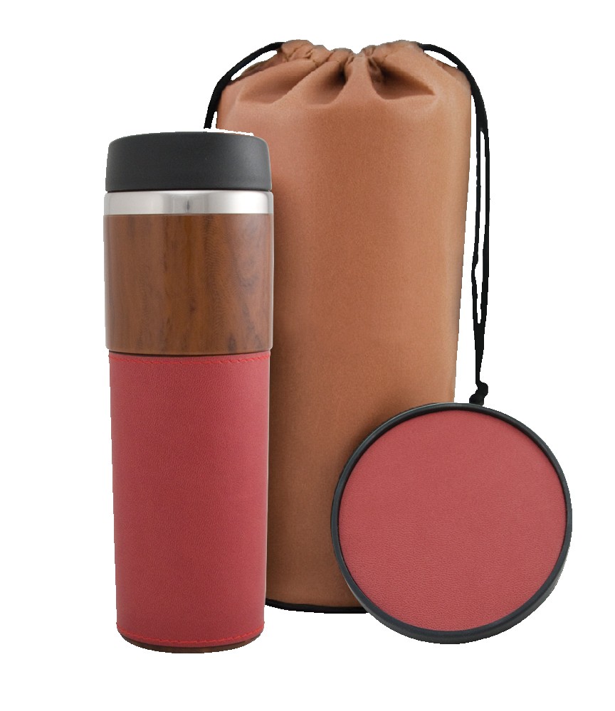 Picture of 14 Oz. Alta Series Wood Grain Tumbler Gift Set w/Bag