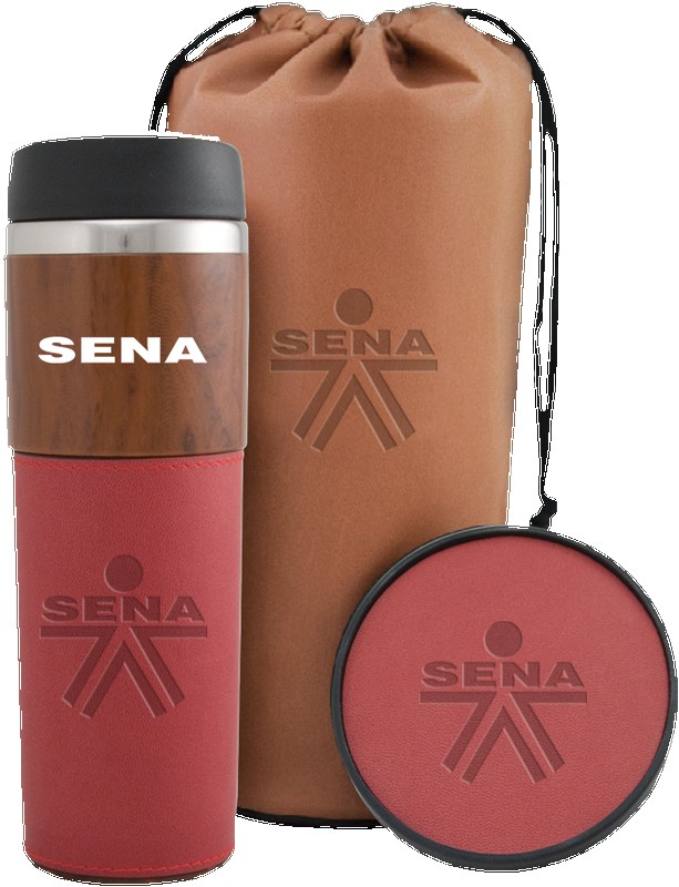 Picture of 14 Oz. Alta Series Wood Grain Tumbler Gift Set w/Bag
