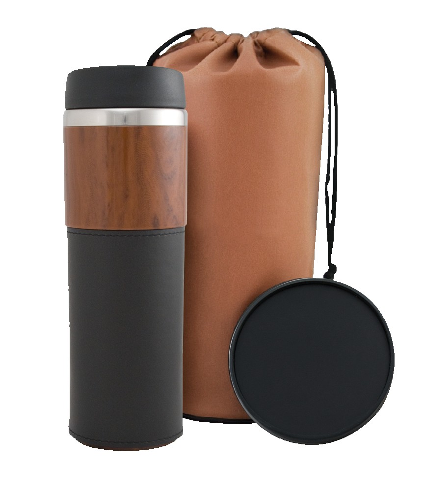Picture of 14 Oz. Alta Series Wood Grain Tumbler Gift Set w/Bag