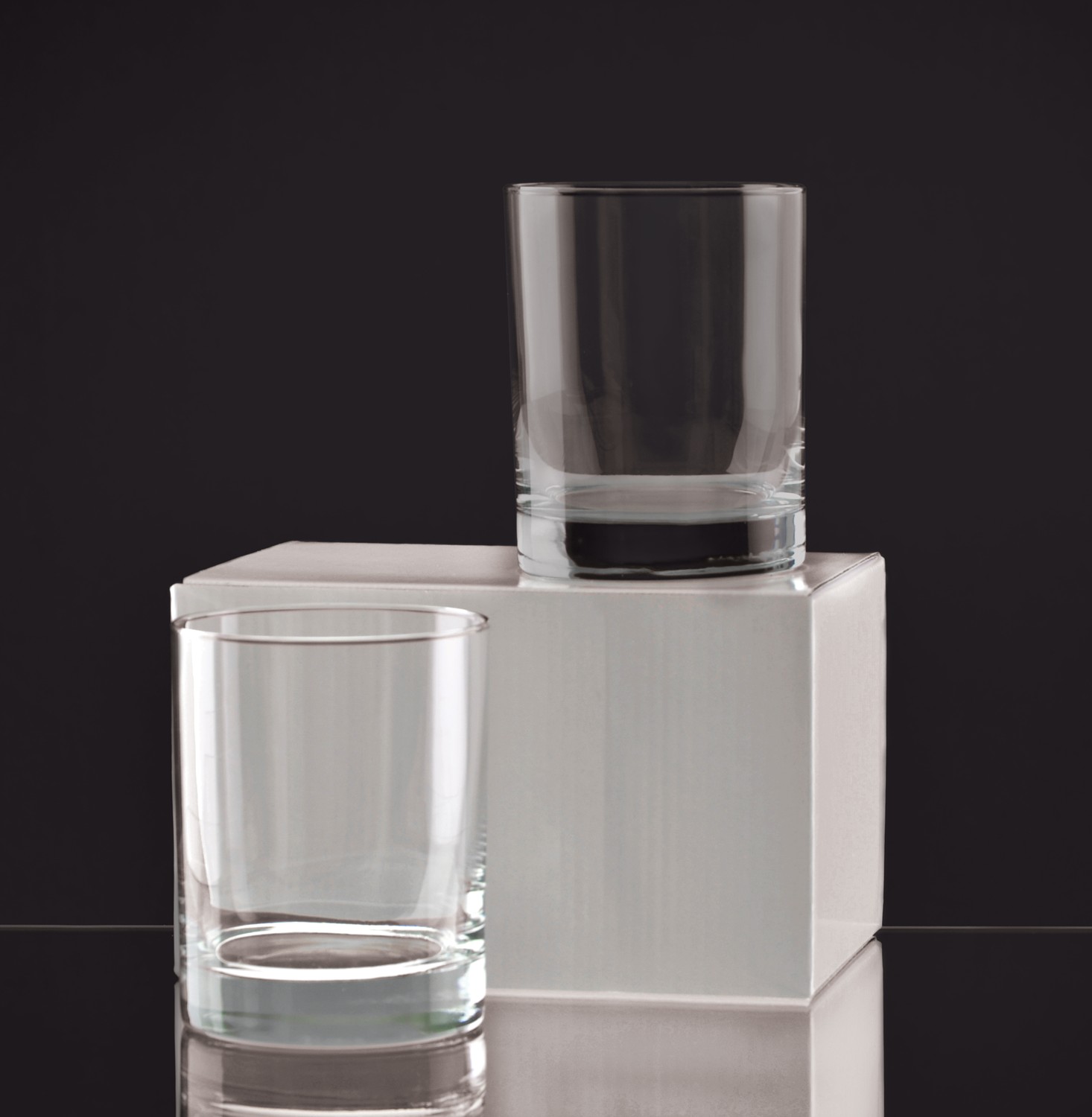 Picture of 14 Oz. Deep Etched Executive Double Old Fashion Gift Set of 2