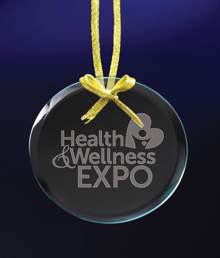 Picture of Jade Circle Ornament w/Deep Etch Imprint