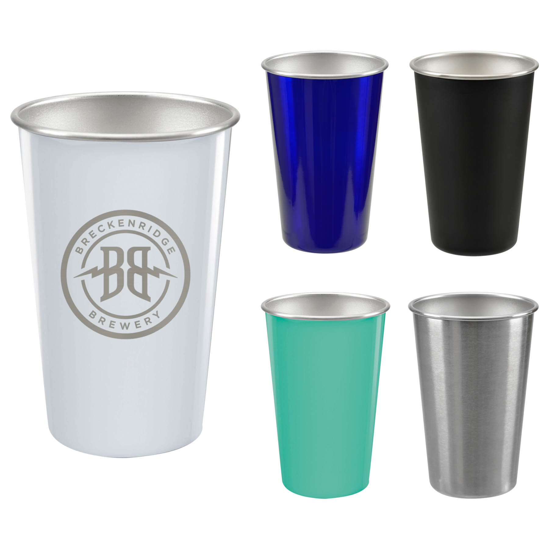 Picture of 16 Oz. Stainless Steel Pint Cup - Laser Etched