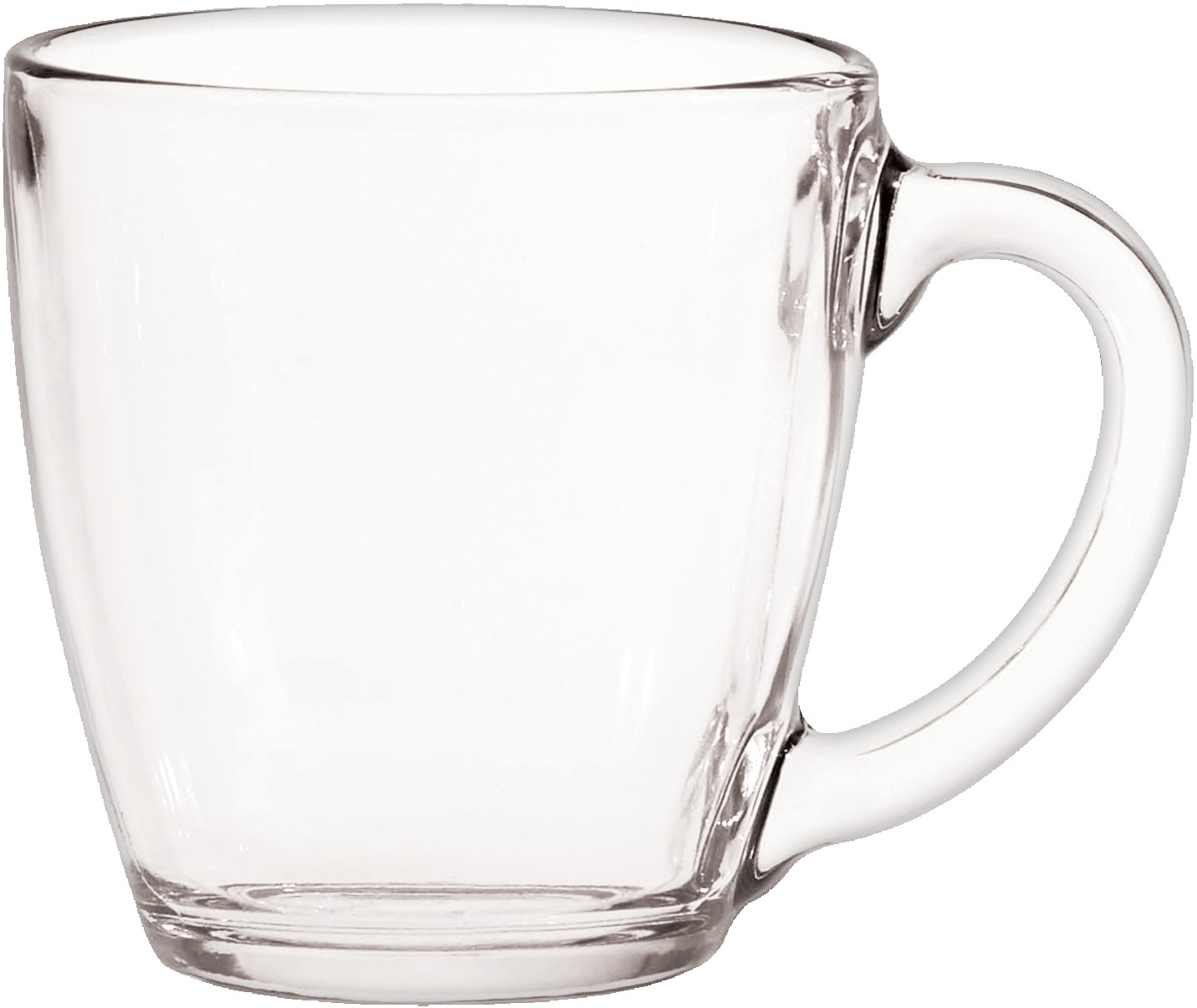 Picture of 16 Oz. Glass Bistro Coffee Mug - Etched