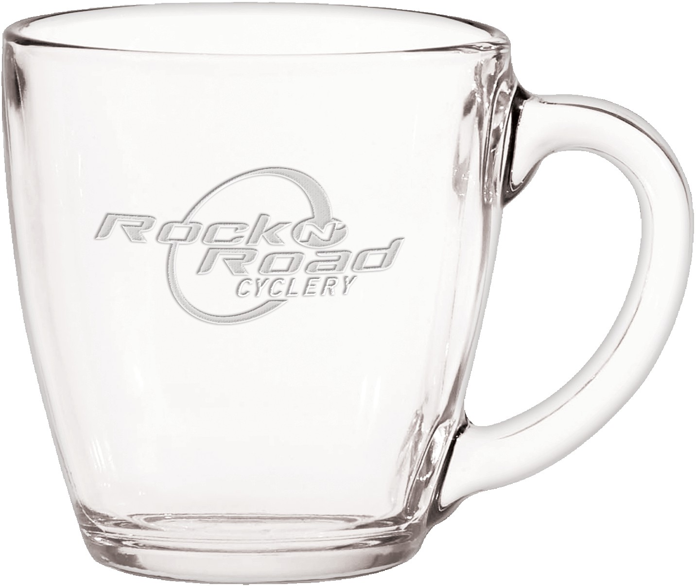 Picture of 16 Oz. Glass Bistro Coffee Mug - Etched