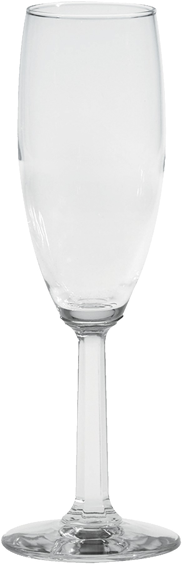 Picture of 6 Oz. Napa Valley Flute Optic Stem Glass - Etched