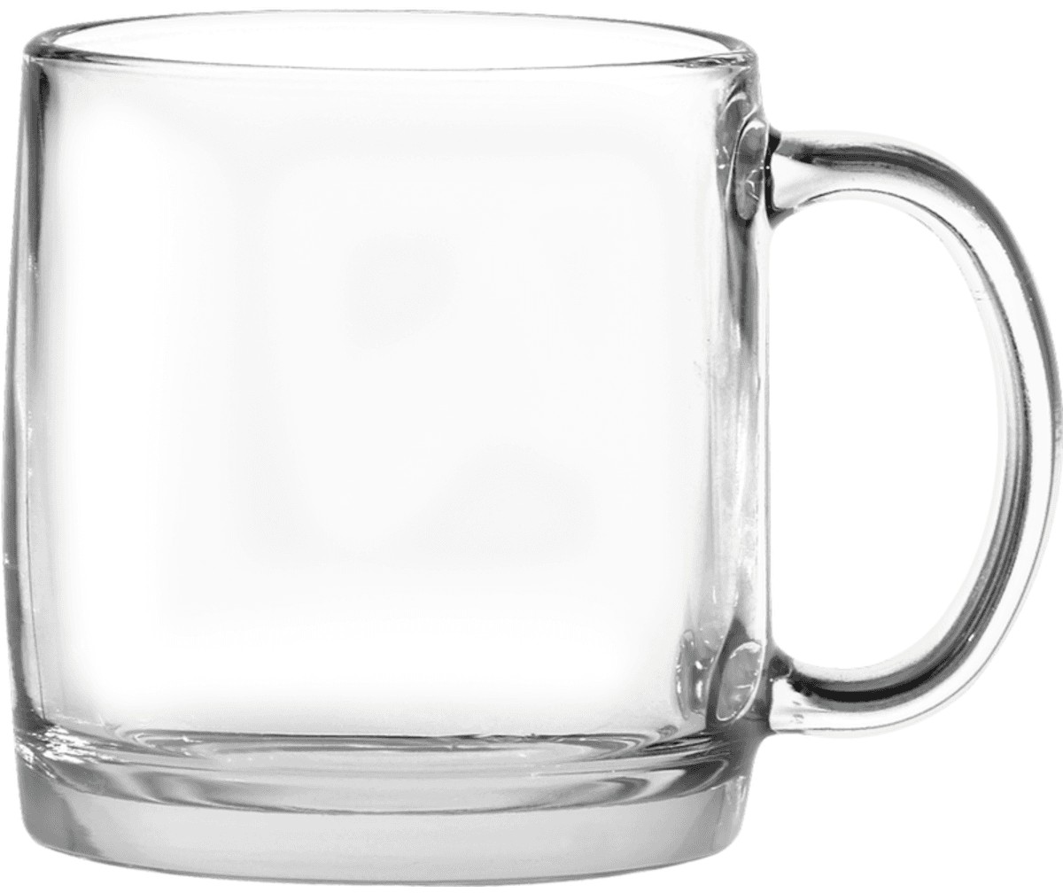 Picture of 13 Oz. Nordic Glass Coffee Mug - Etched