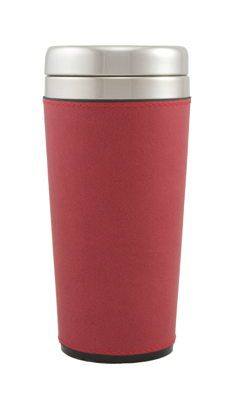 Picture of 16 Oz. Regency Stainless Tumbler w/Leatherette Sleeve