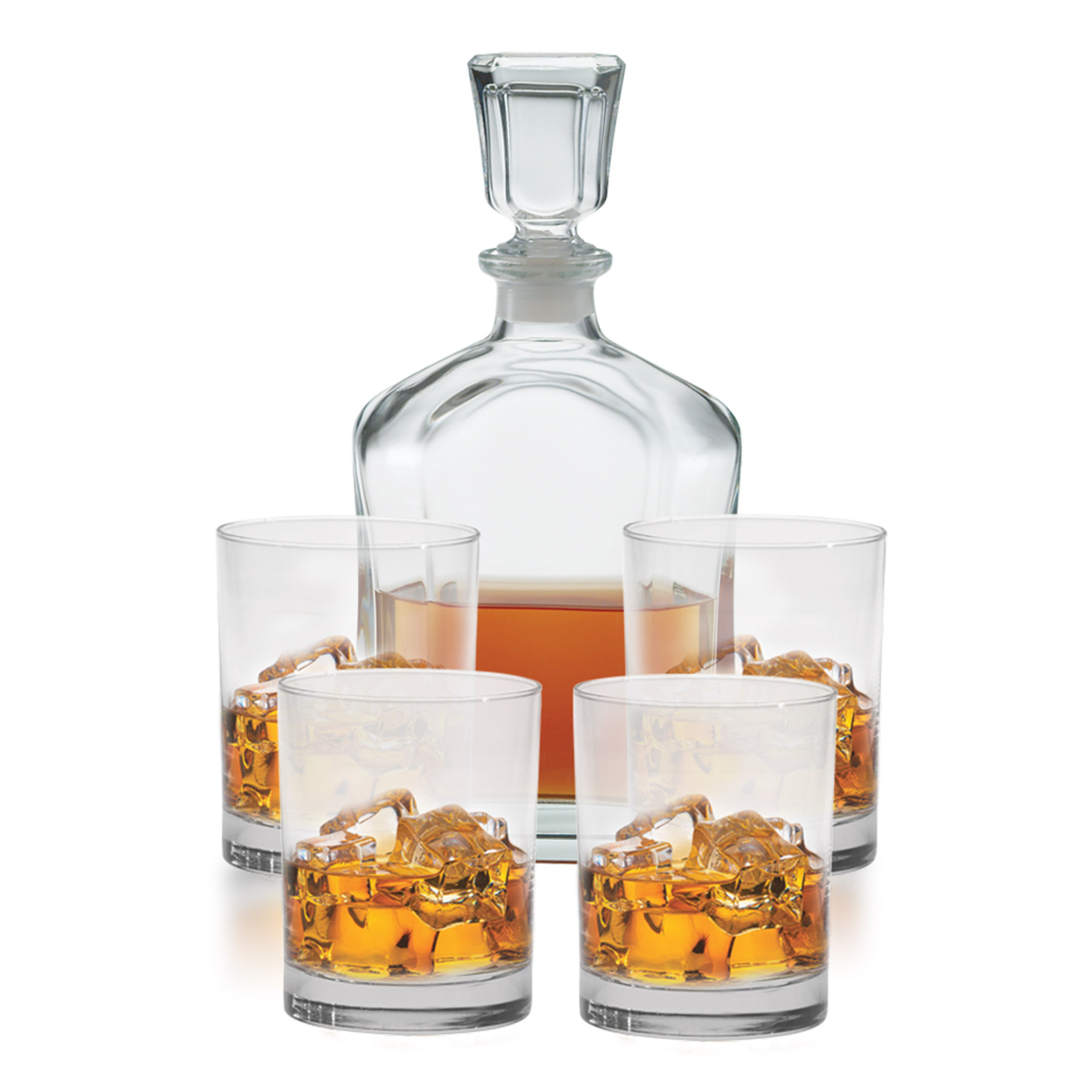 Picture of 5 Piece Decanter Set - Etched