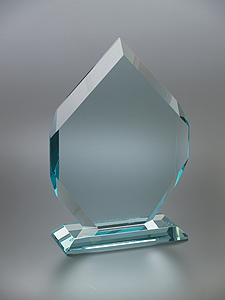 Picture of Medium Mallory Jade Crystal Award