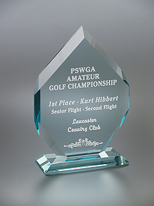 Picture of Medium Mallory Jade Crystal Award