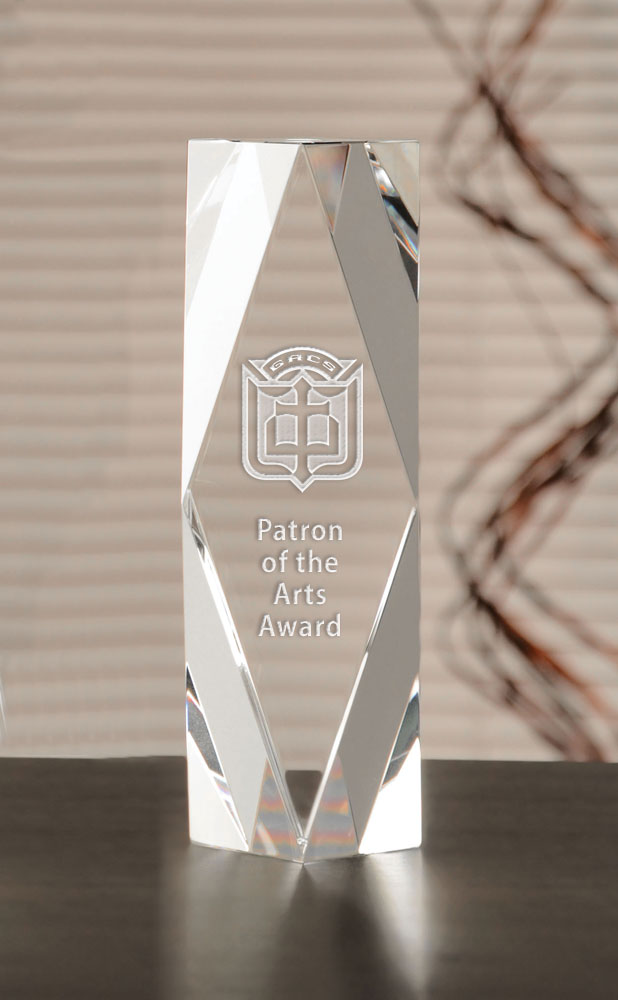 Picture of Small Chairman's Tower Optical Crystal Award