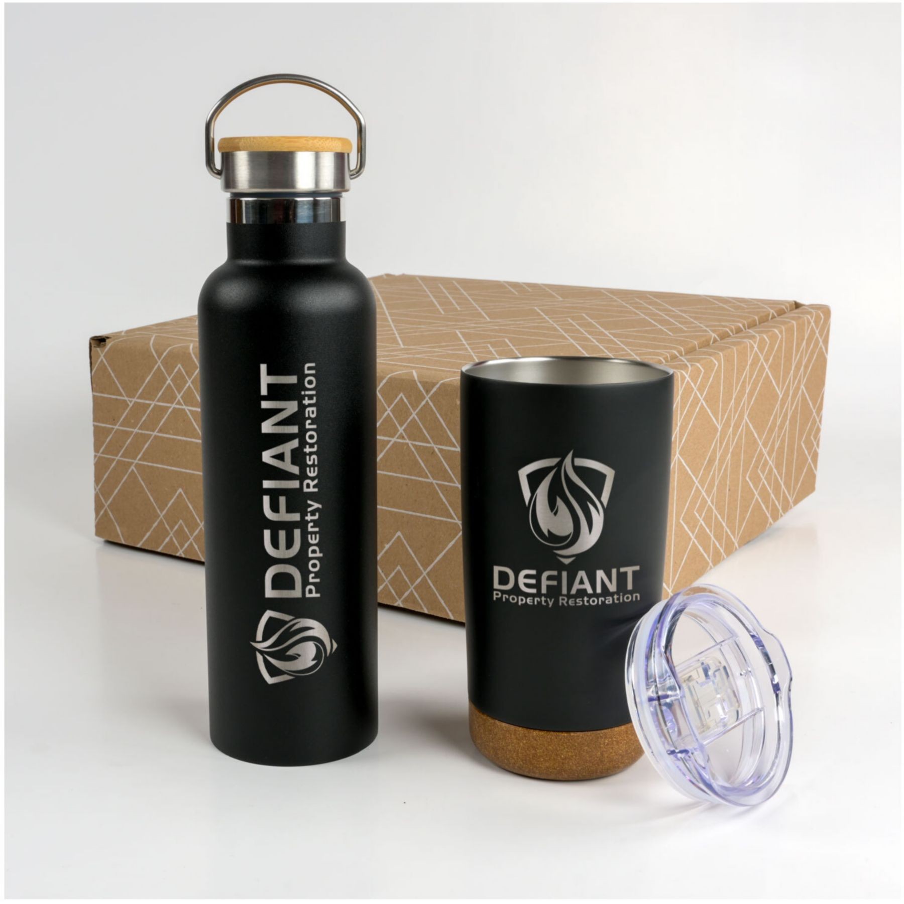 Picture of Cork And Bamboo Drinkware Set