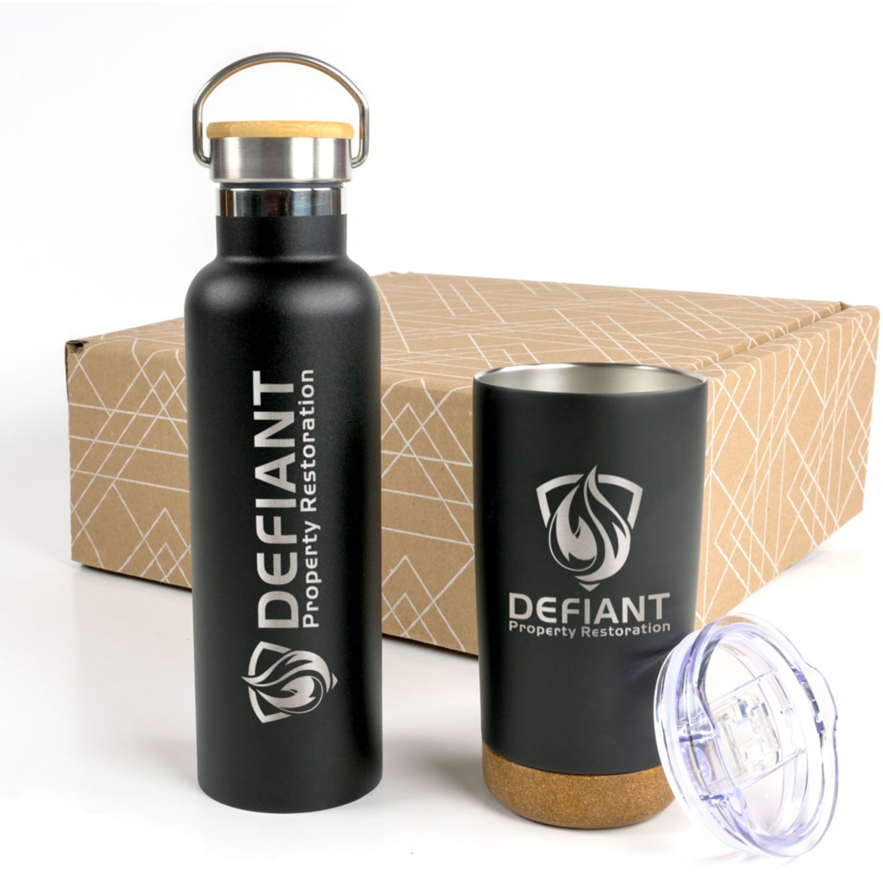 Picture of Cork And Bamboo Drinkware Set