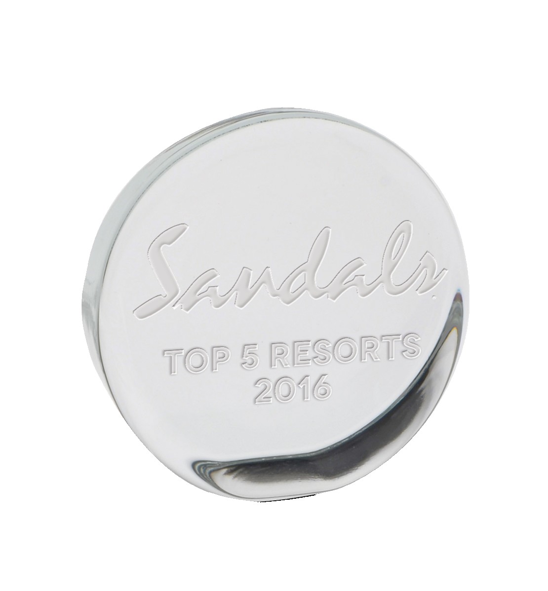 Picture of Standing Disk Paperweight - Etched