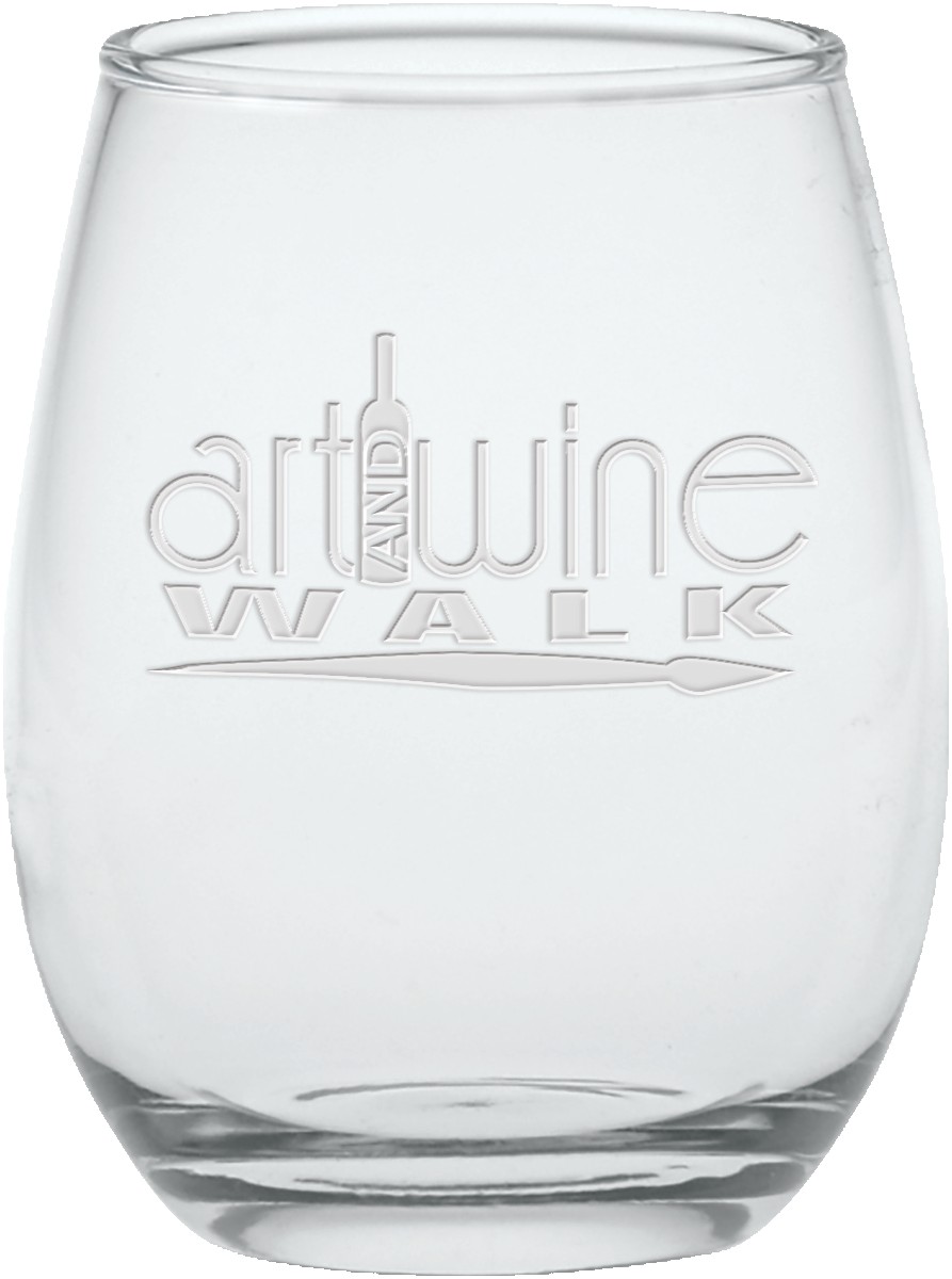 Picture of 12 Oz. Stemless Wine Glass - Etched