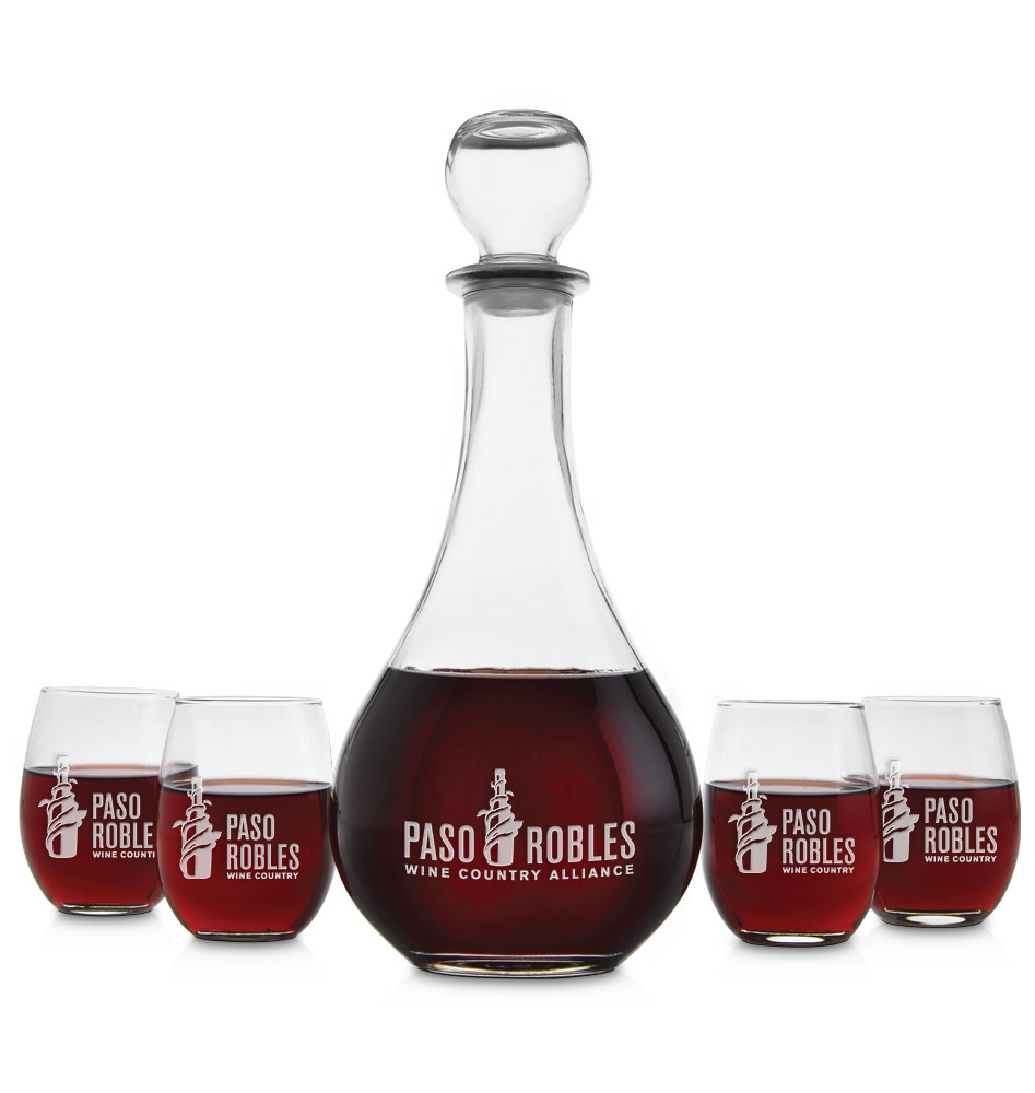 Picture of 5 Piece Loto Carafe Set - Etched
