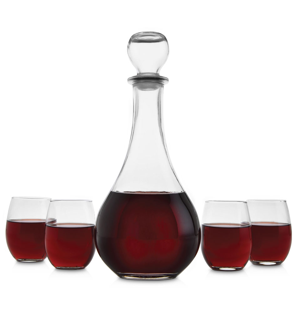 Picture of 5 Piece Loto Carafe Set - Etched
