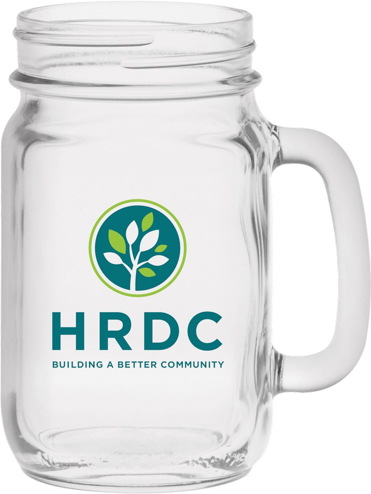 Picture of 16 Oz. Handled Jar Drinking Glass