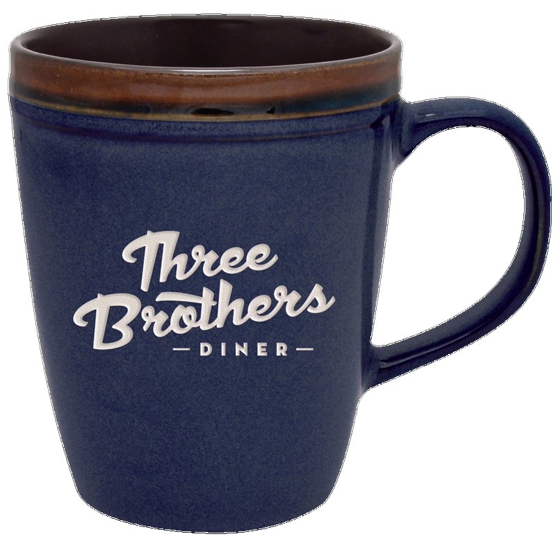 Picture of 14 Oz. Reactive Glaze Antigua Collection Ceramic Mug - Etched