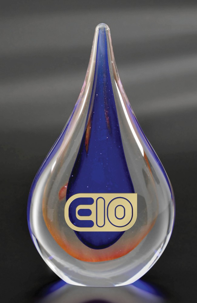 Picture of Teardrop Art Glass Award