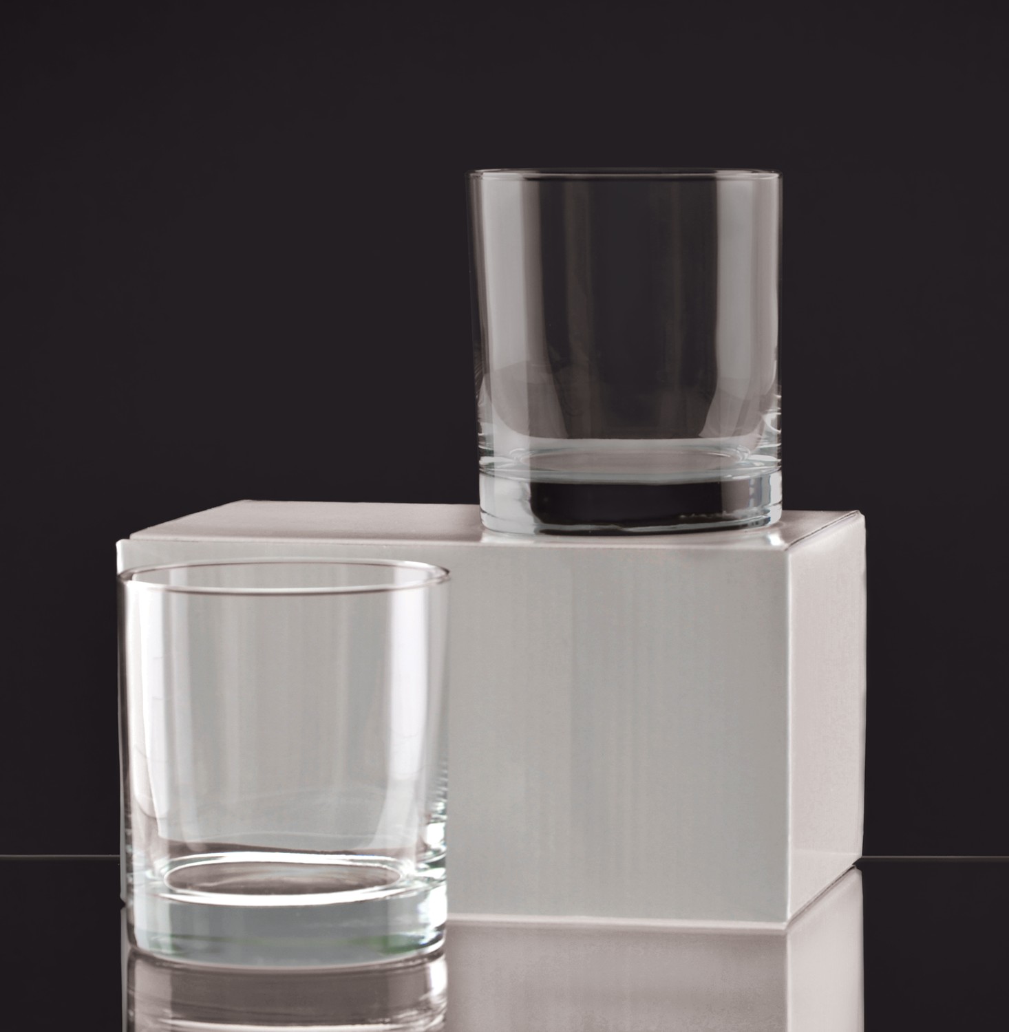 Picture of 11 Oz. Deep Etched Executive Old Fashion Glass Gift Set of Two